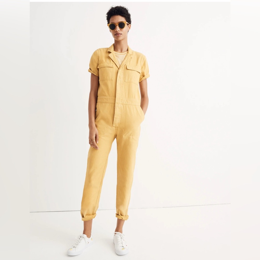 Madewell Short-Sleeve Coverall Jumpsuit